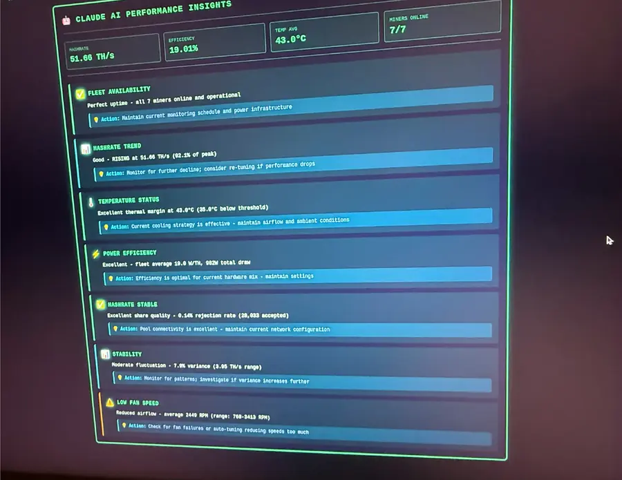 home mining dashboards